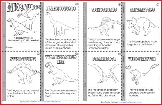 Dinosaur Mini Book