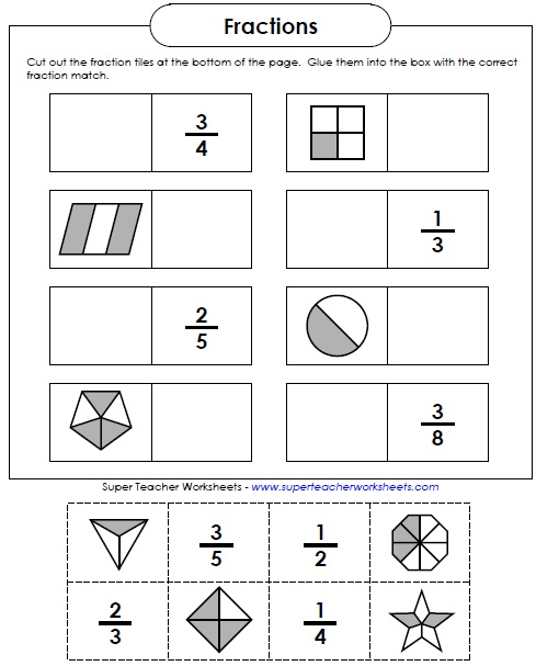 Fraction Worksheets