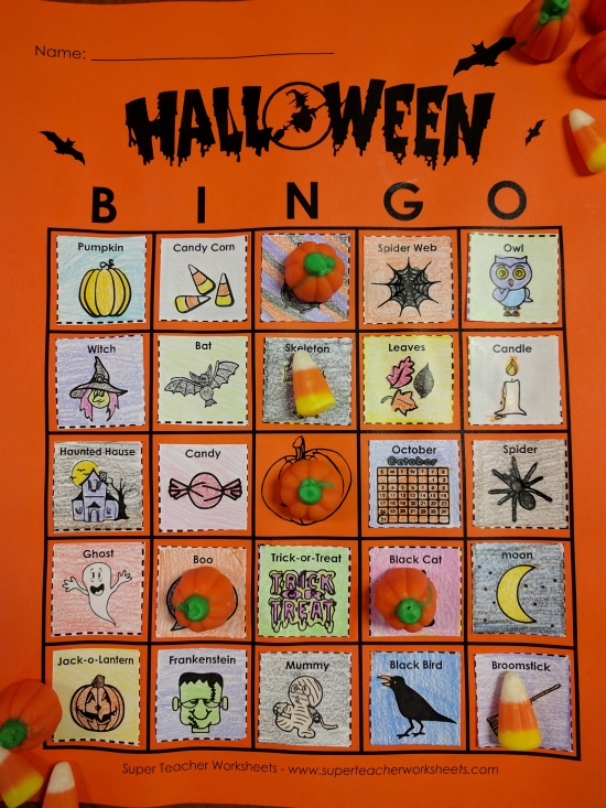 Halloween Bingo Game