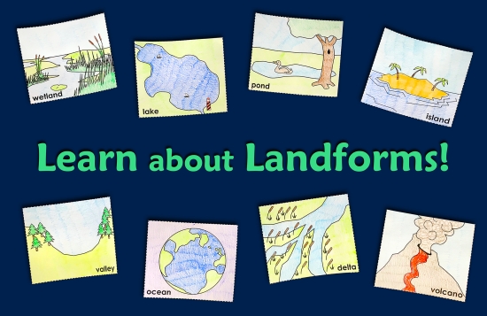 Landforms and Bodies of Water Worksheets