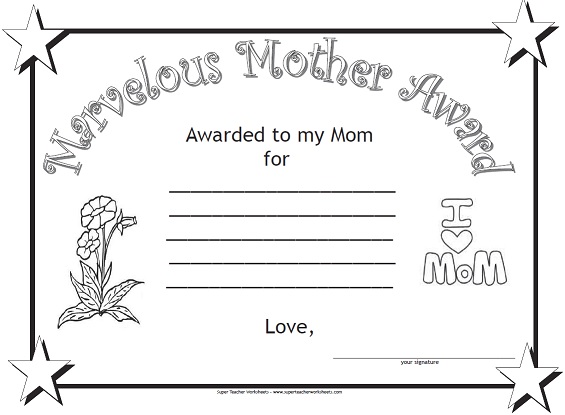 Marvelous Mother Award