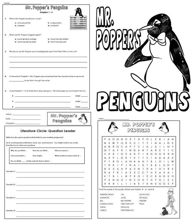 Chapter Book Worksheets