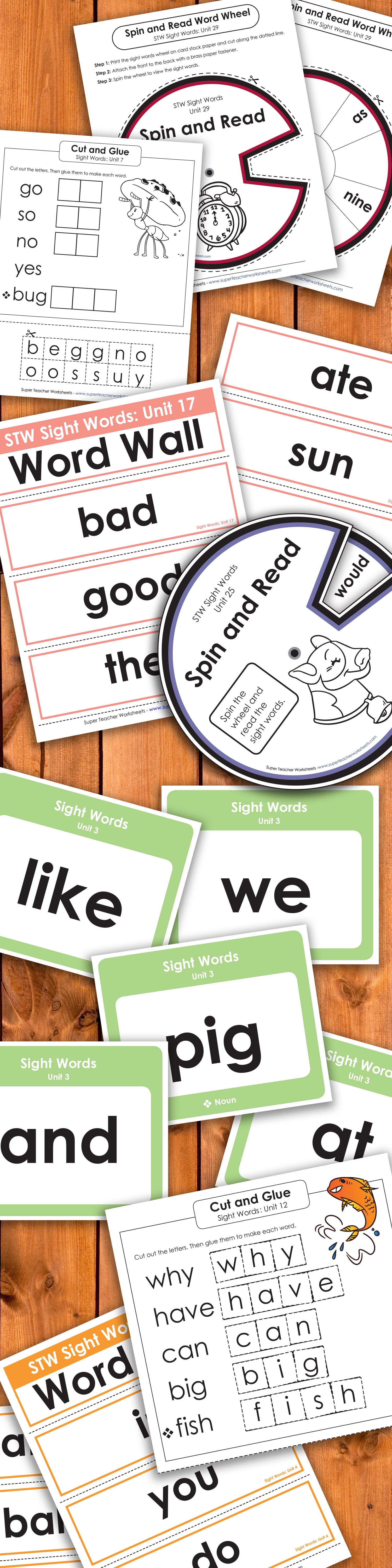 Sight Word Units