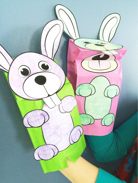 Paper Bag Easter Bunny