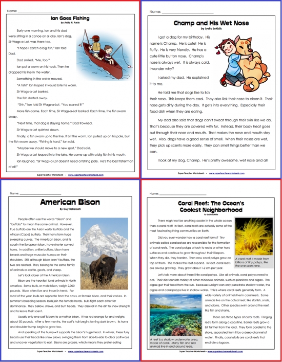 Reading Comprehension Articles 