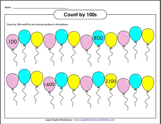 Skip Counting by 100