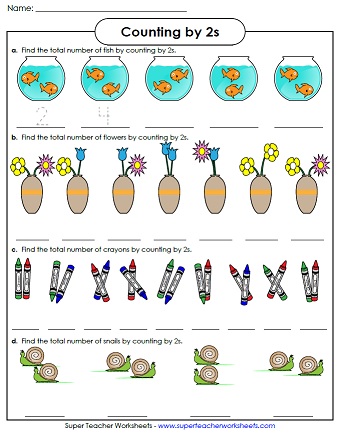 Printable Skip Counting Worksheet