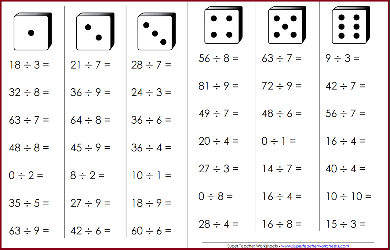 Division Fluency Game