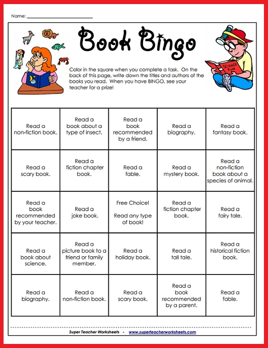 Book Bingo Challenge