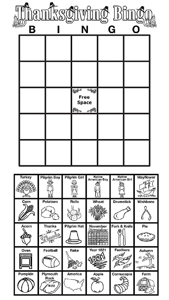 Thanksgiving Bingo