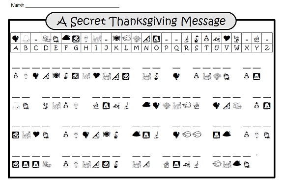 A Secret Thanksgiving Message