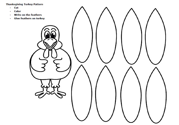 A Printable Thanksgiving Turkey Pattern