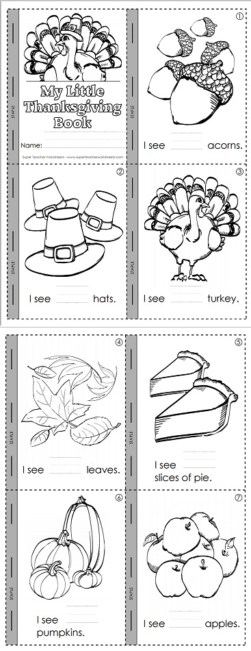 Thanksgiving Mini Book