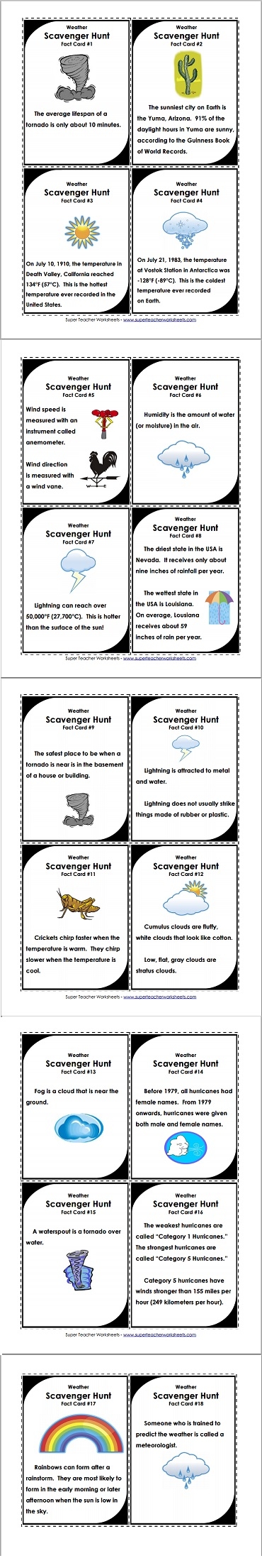 Weather Scavenger Hunt 