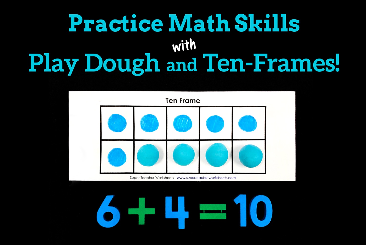 Play Dough Ten Frames Activities