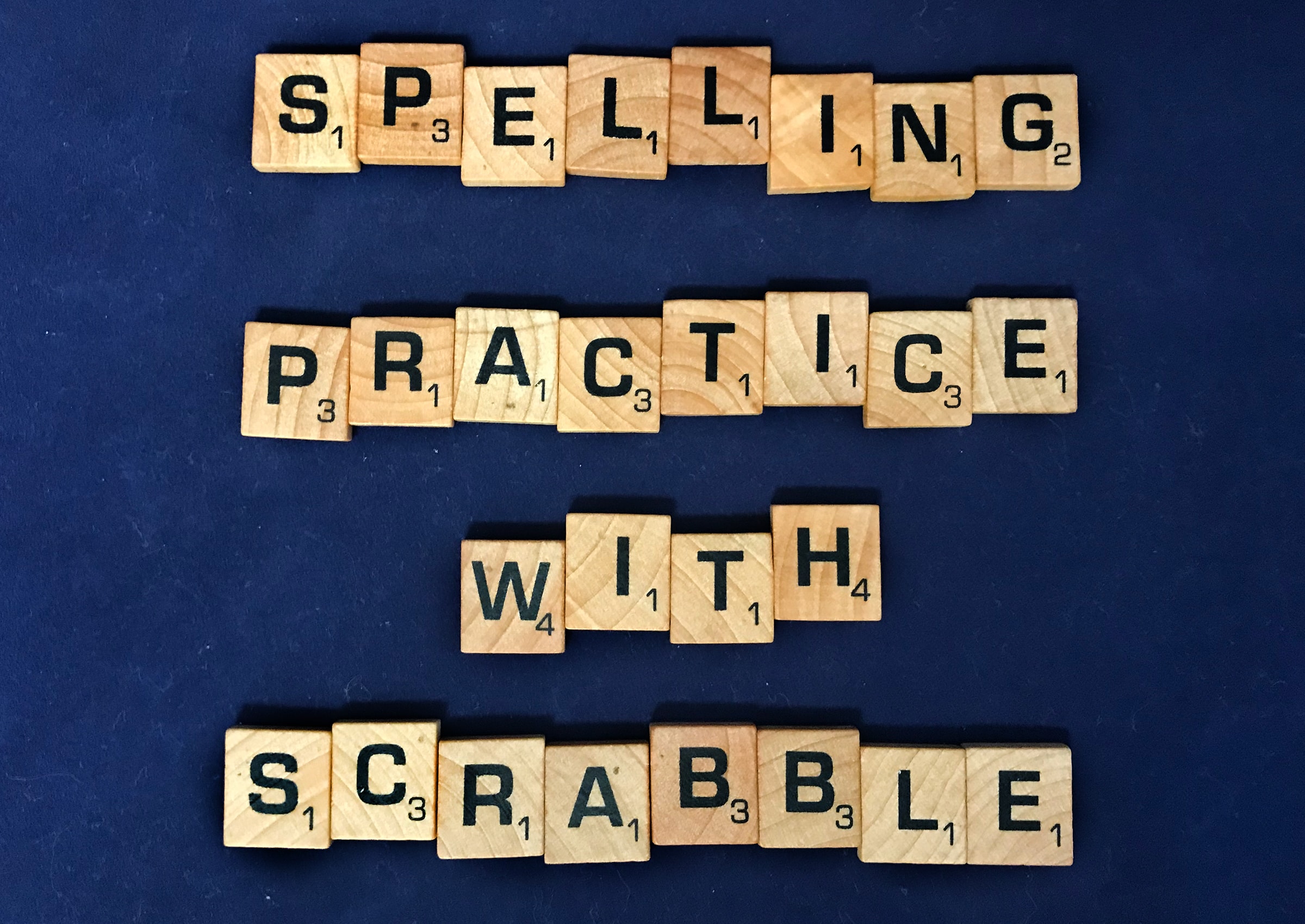 Spelling Games with Scrabble