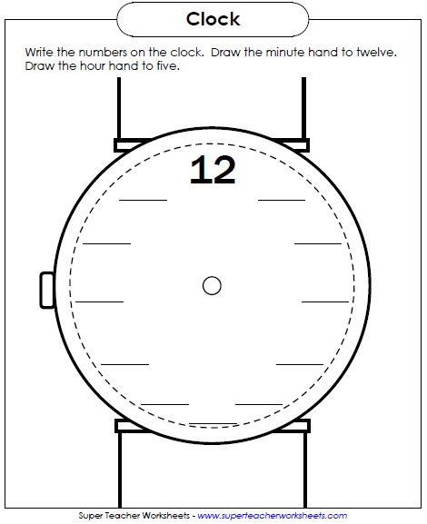 Clock Worksheet