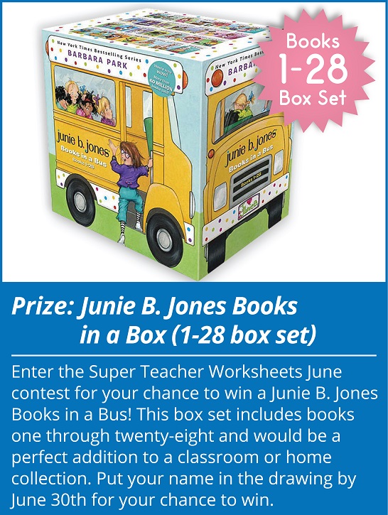 Super Teacher Worksheets Contest