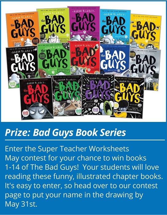 Super Teacher Worksheets Contest