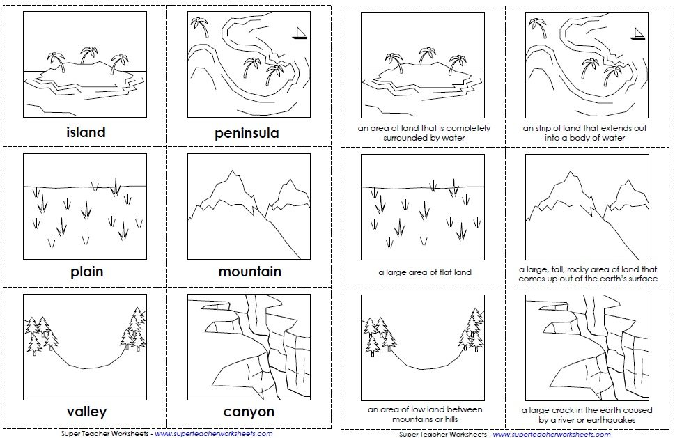 landform and more water For activities, worksheets out the please geography worksheets check landform and more water For activities, worksheets out the please geography worksheets check
