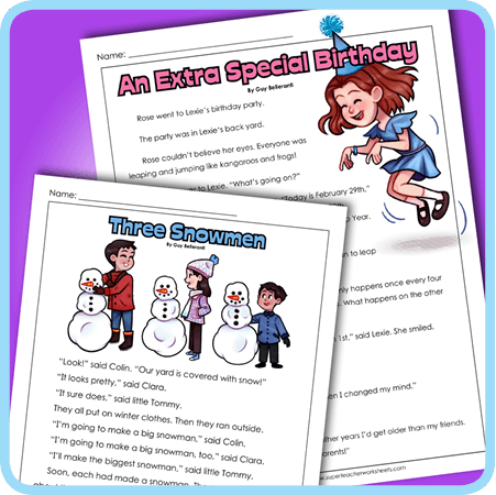 Reading Comprehension Worksheets