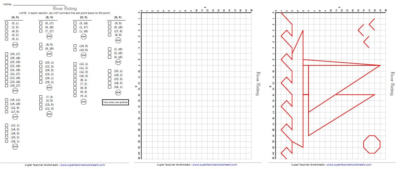 Ordered Pairs and Coordinate Plane Worksheets Intended For Plotting Points Worksheet Pdf
