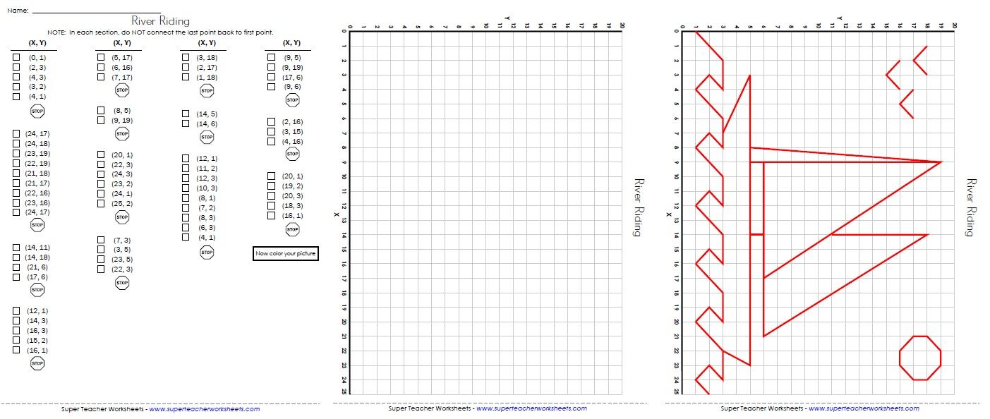 Ordered Pairs and Coordinate Plane Worksheets