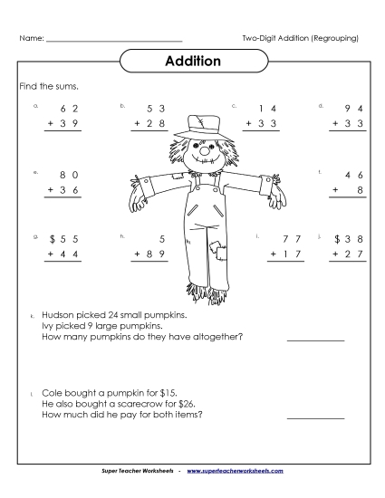 Addition - 2-Digit Addition