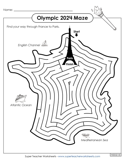 Mazes - 2024 Olympic Maze: France Mazes - 2024 Olympic Maze: France