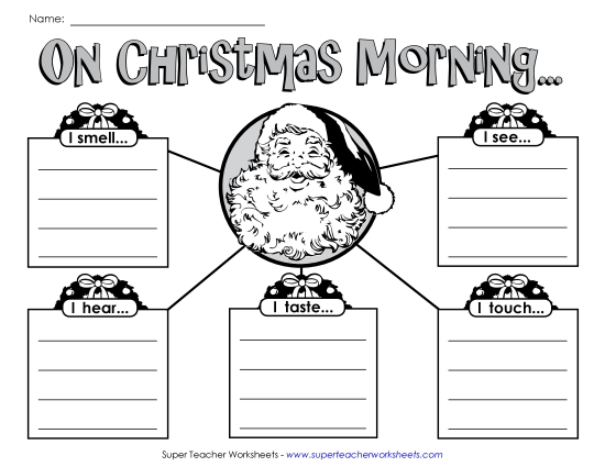 Writing & Graphic Organizers - 5 Senses Web