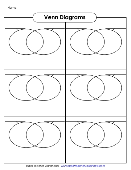 Blank Venn Diagrams - 6 Blank Venn Diagrams Blank Venn Diagrams - 6 Blank Venn Diagrams