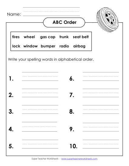 ABC Order - ABC Order: Full List (B-Car Parts) ABC Order - ABC Order: Full List (B-Car Parts)