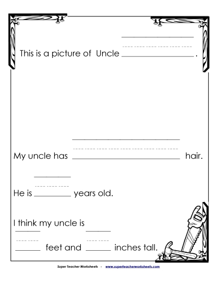 Make Gifts for Uncles - About My Uncle (Primary) Make Gifts for Uncles - About My Uncle (Primary)