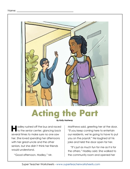 Fiction Stories - Acting the Part