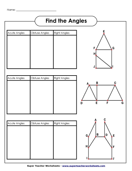 Angle Types: Acute, Obtuse, Right - Acute, Obtuse, and Right Angles