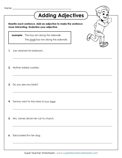 Basic Adjectives - Adding Adjectives