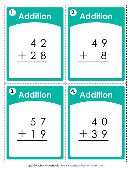 Addition: 2-Digit (with Regrouping) Addition: 2-Digit (with Regrouping)