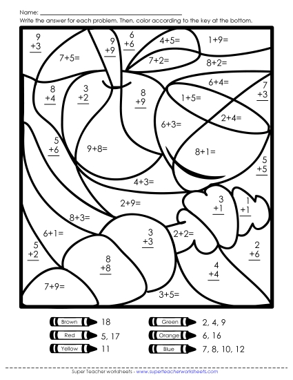 Addition - Addition: Fruits & Veggies Addition - Addition: Fruits & Veggies