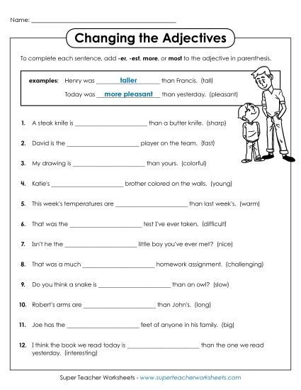 Comparative & Superlative - Adjectives that Compare