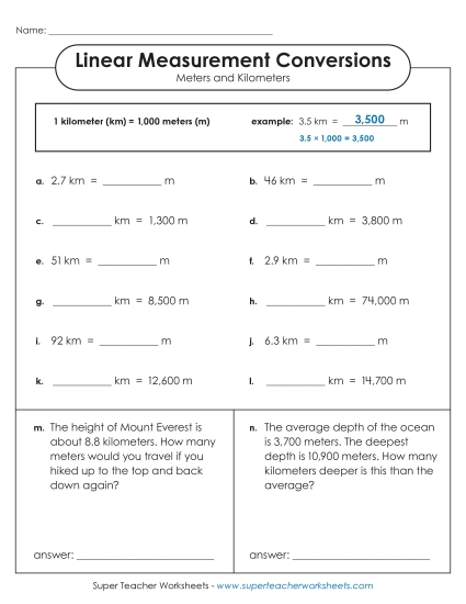 Mixed-Unit Measuring and Converting - Advanced Conversions (Meters and Kilometers) Mixed-Unit Measuring and Converting - Advanced Conversions (Meters and Kilometers)