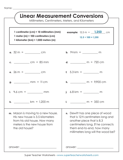 Mixed-Unit Measuring and Converting - Advanced Conversions (mm, cm, m, km) Mixed-Unit Measuring and Converting - Advanced Conversions (mm, cm, m, km)