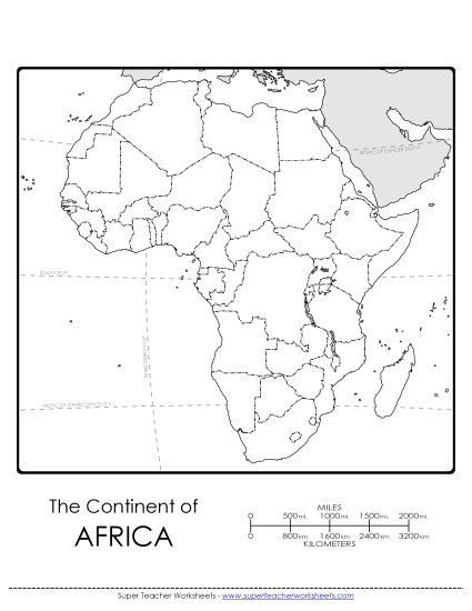 Maps of Africa - Africa - Blank Map Maps of Africa - Africa - Blank Map