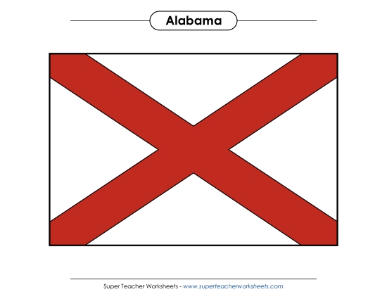Flags & Seals - Alabama State Flag (Full-Color Version) Flags & Seals - Alabama State Flag (Full-Color Version)