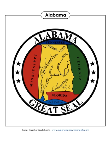 Flags & Seals - Alabama State Seal (Full-Color Version) Flags & Seals - Alabama State Seal (Full-Color Version)