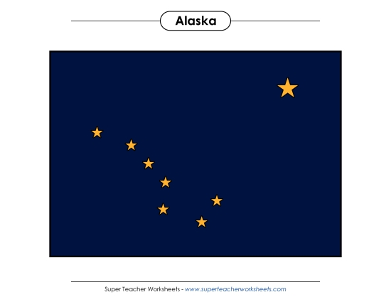 Flags & Seals - Alaska State Flag (Full-Color Version)