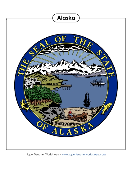 Flags & Seals - Alaska State Seal (Full-Color Version) Flags & Seals - Alaska State Seal (Full-Color Version)