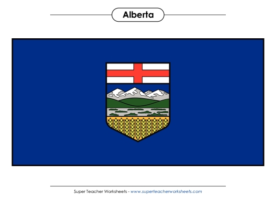 Flag and Coat of Arms - Alberta Flag (Full Colour) Flag and Coat of Arms - Alberta Flag (Full Colour)