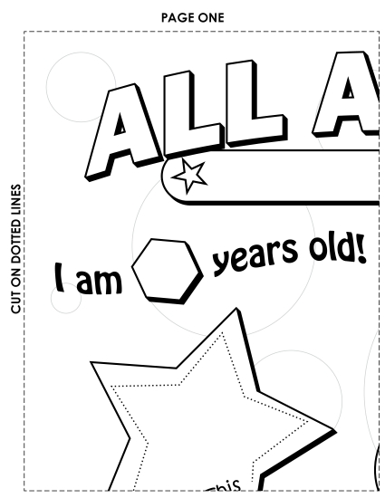 All About Me - All About Me Poster (Large) All About Me - All About Me Poster (Large)