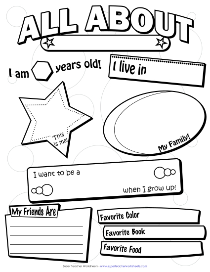 All About Me - All About Me Poster (Small) All About Me - All About Me Poster (Small)