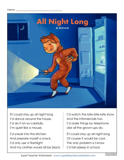 Poems - All Night Long (Poem) Poems - All Night Long (Poem)